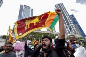 Marchan para pedir destitución del presidente de Sri Lanka