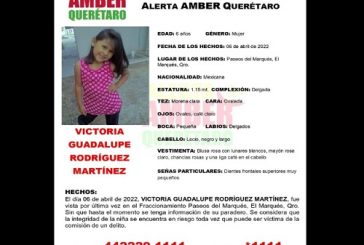 Bloquean carretera en Querétaro por niña desaparecida