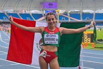 Karla Serrano ganó el Campeonato Mundial de Atletismo￼
