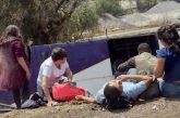 Aparatoso accidente en la autopista México -Pirámides