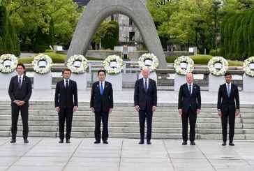 Líderes del G7 homenajean a las víctimas de la bomba atómica de Hiroshima