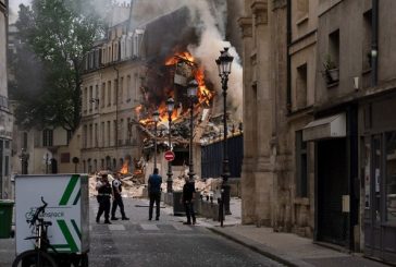 Explosión y derrumbe de edifico en París deja 16 heridos