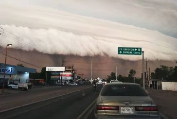 Tormenta de arena en Guaymas y Empalme deja a 80% de la población sin energía eléctrica