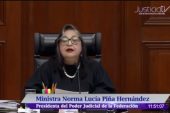 La ministra presienta del PJF, Norma Lucía Piña Hernández, exhorta a  los poderes Ejecutivo y legislativo al diálogo por el bien de México