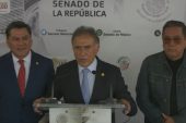 Con acusaciones mutuas de traidor, Miguel Ángel Yunes y Marko Cortés discuten en pleno del Senado